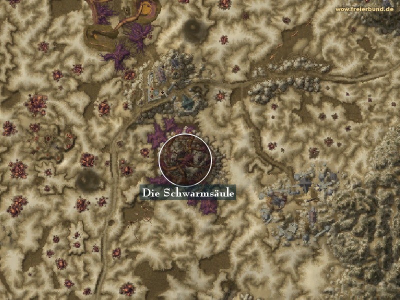 Die Schwarmsäule (The Swarming Pillar) Landmark WoW World of Warcraft 