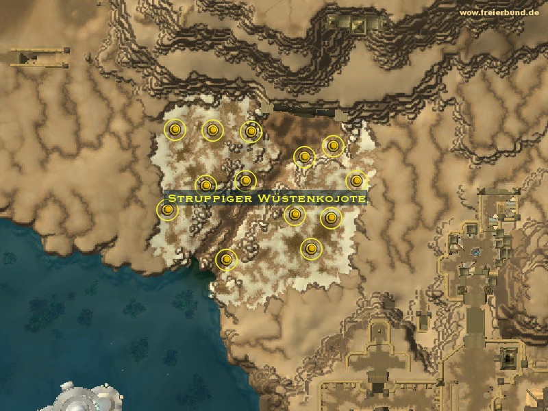 Struppiger Wüstenkojote (Shaggy Desert Coyote) Monster WoW World of Warcraft 