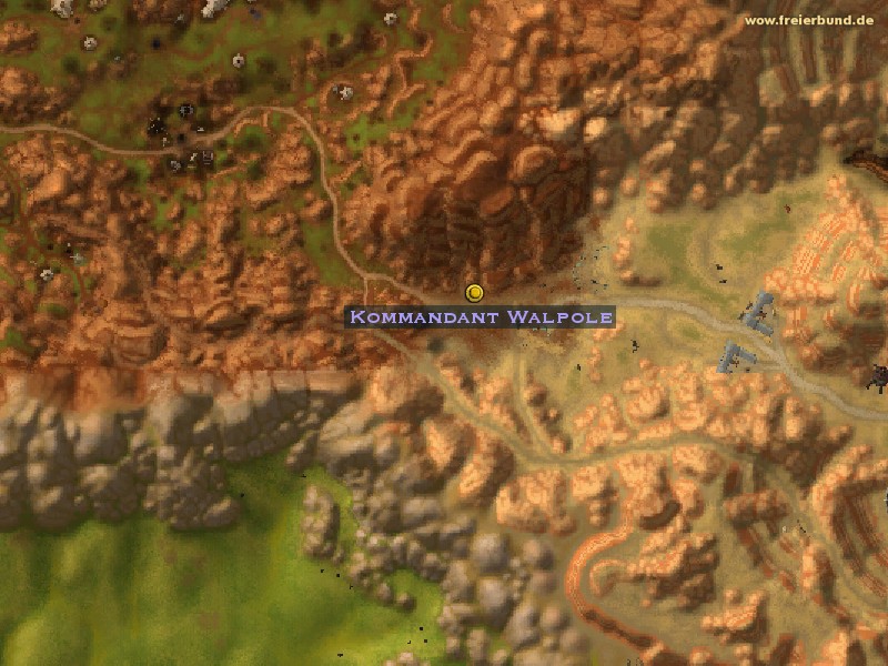 Kommandant Walpole (Commander Walpole) Quest NSC WoW World of Warcraft 
