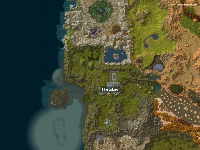 Feralas (Feralas) Zone WoW World of Warcraft 