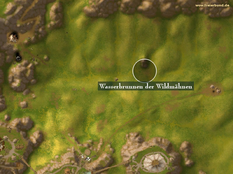 Wasserbrunnen der Wildmähnen (Wildmane Water Well) Landmark WoW World of Warcraft 