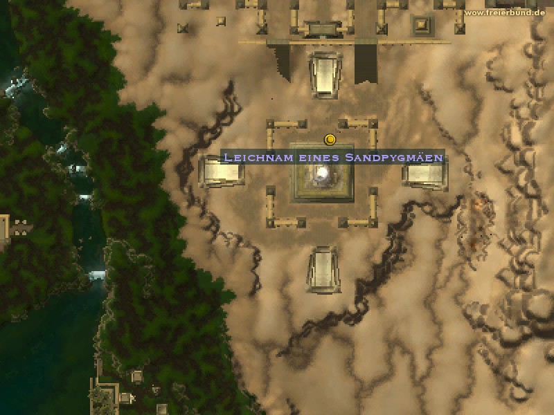 Leichnam eines Sandpygmäen (Sand Pygmy Corpse) Quest NSC WoW World of Warcraft 