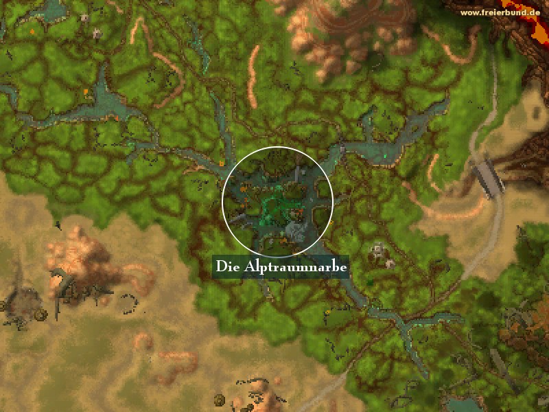 Die Alptraumnarbe (The Nightmare Scar) Landmark WoW World of Warcraft 