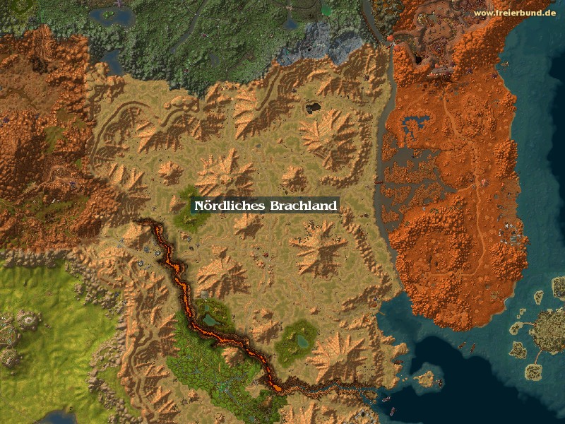 Nördliches Brachland (Northern Barrens) Zone WoW World of Warcraft 