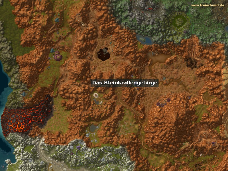 Das Steinkrallengebirge (Stonetalon Mountains) Zone WoW World of Warcraft 