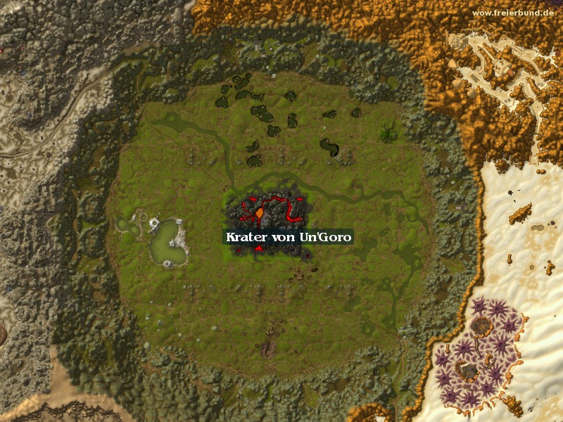 Krater von Un'Goro (Un'Goro Crater) Zone WoW World of Warcraft 