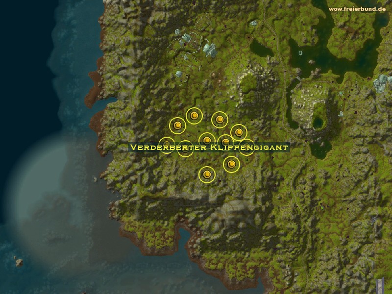 Verderberter Klippengigant (Corrupted Cliff Giant) Monster WoW World of Warcraft 