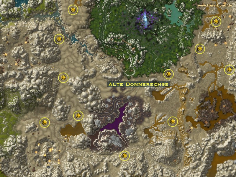 Alte Donnerechse (Elder Thunder Lizard) Monster WoW World of Warcraft 