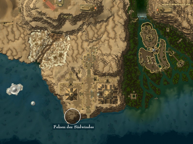 Felsen des Südwindes (Bluff of the South Wind) Landmark WoW World of Warcraft 