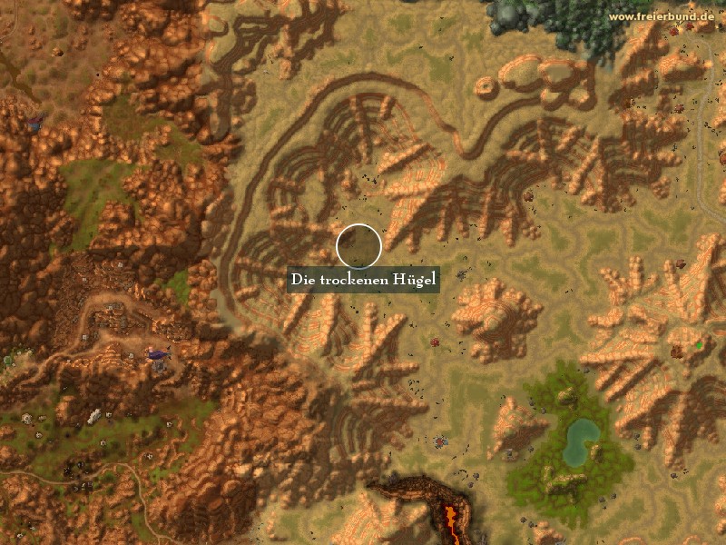 Die trockenen Hügel (The Dry Hills) Landmark WoW World of Warcraft 