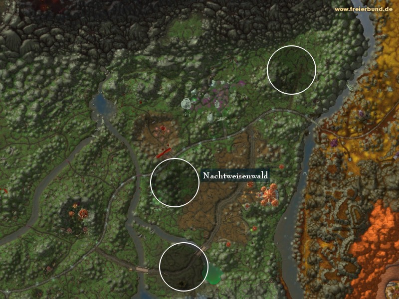 Nachtweisenwald (Nightsong Woods) Landmark WoW World of Warcraft 