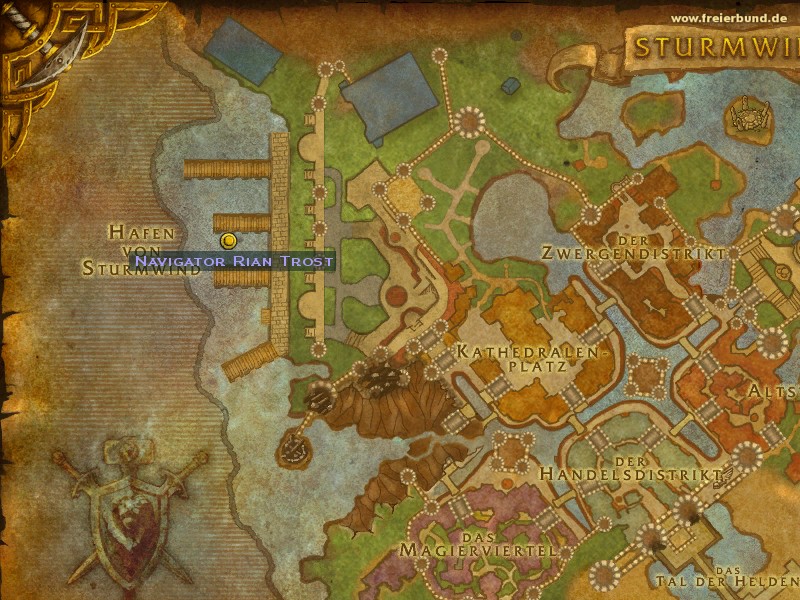 Navigator Rian Trost (Navigator Rian Trost) Quest NSC WoW World of Warcraft 