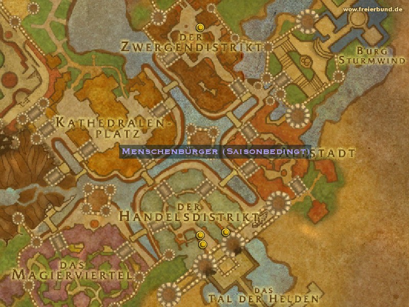 Menschenbürger (Saisonbedingt) (Human Commoner) Quest NSC WoW World of Warcraft 