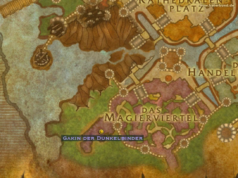 Gakin der Dunkelbinder (Gakin the Darkbinder) Quest NSC WoW World of Warcraft 