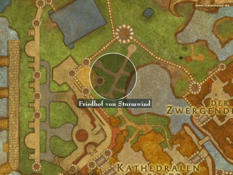Friedhof von Sturmwind (Stormwind City Cemetery) Landmark WoW World of Warcraft 