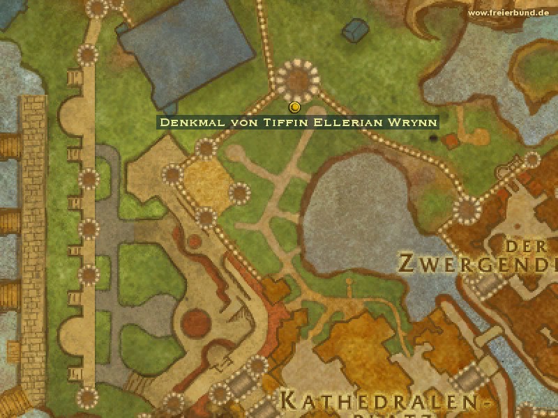 Denkmal von Tiffin Ellerian Wrynn (Memorial to Tiffin Ellerian Wrynn) Quest-Gegenstand WoW World of Warcraft 