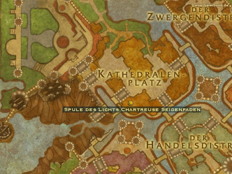 Spule des Lichts Chartreuse Seidenfaden (Spool of Light Chartreuse Silk Thread) Quest-Gegenstand WoW World of Warcraft 