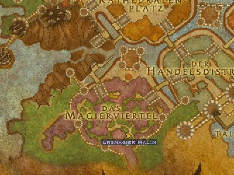 Erzmagier Malin (Archmage Malin) Quest NSC WoW World of Warcraft 