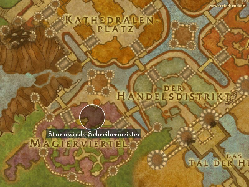 Sturmwinds Schreibermeister () Landmark WoW World of Warcraft 