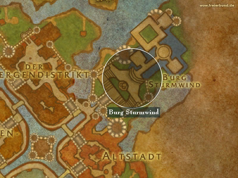 Burg Sturmwind (Stormwind Keep) Landmark WoW World of Warcraft 