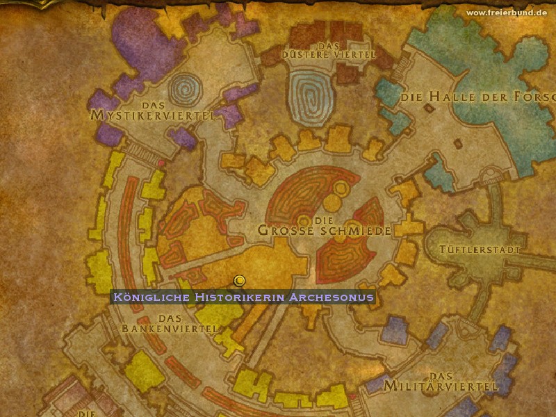 Königliche Historikerin Archesonus (Royal Historian Archesonus) Quest NSC WoW World of Warcraft 