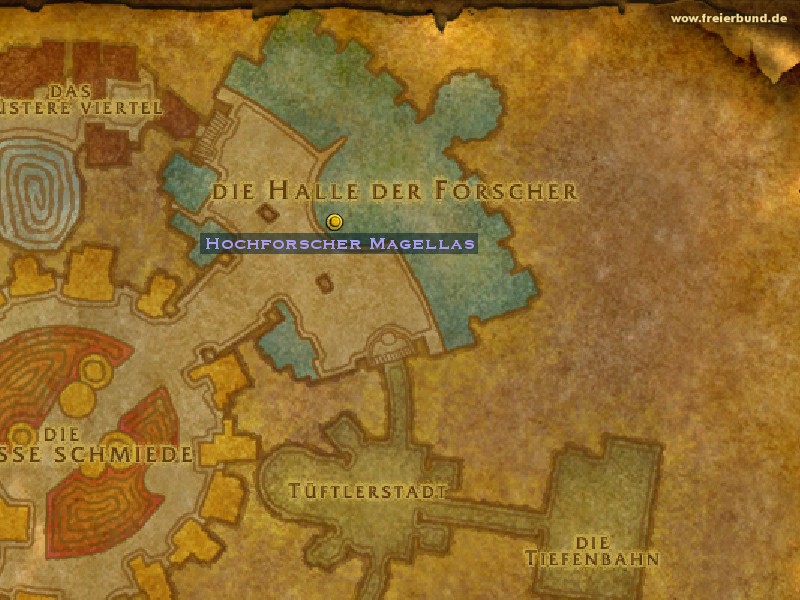 Hochforscher Magellas (High Explorer Magellas) Quest NSC WoW World of Warcraft 