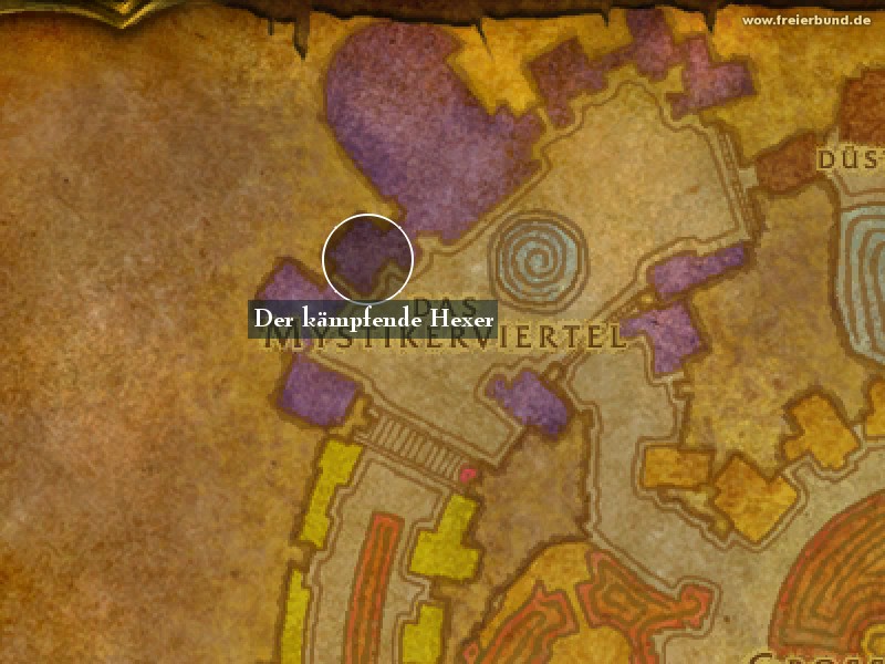 Der kämpfende Hexer (The Fighting Wizard) Landmark WoW World of Warcraft 