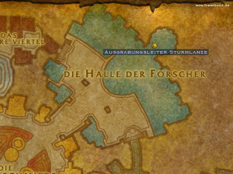Ausgrabungsleiter Sturmlanze (Prospector Stormpike) Quest NSC WoW World of Warcraft 