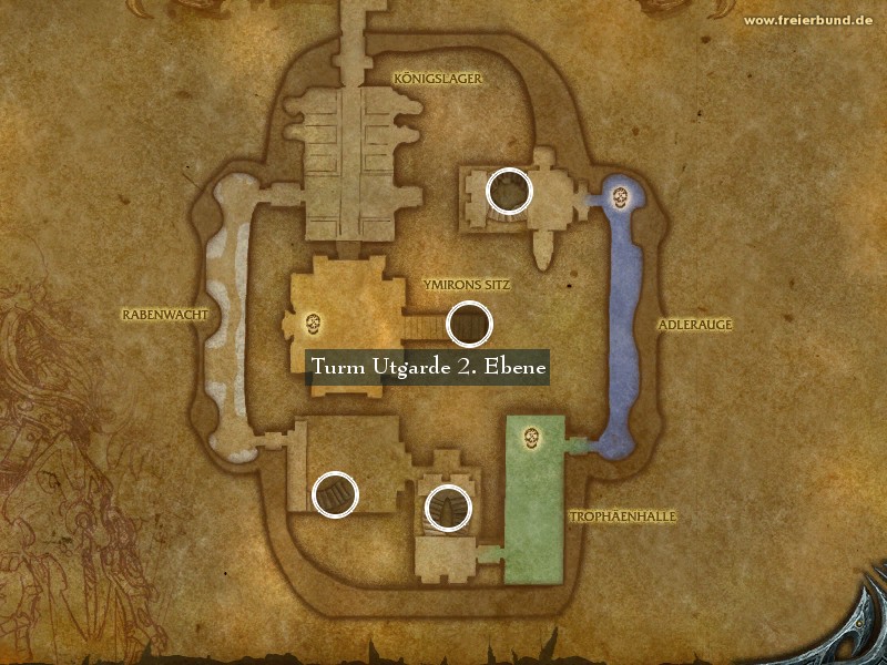 Turm Utgarde 2. Ebene (Utgarde Pinnacle 2. Level) Landmark WoW World of Warcraft 