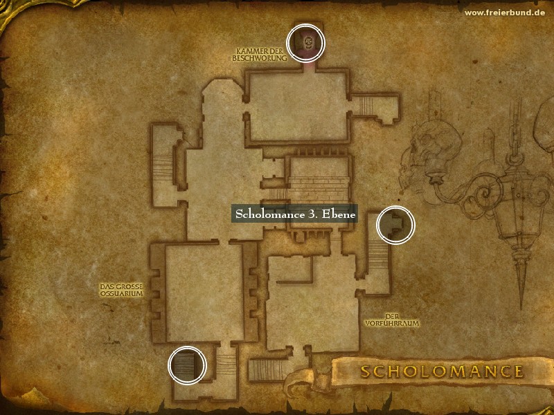 Scholomance 3. Ebene (Scholomance 3. Level) Landmark WoW World of Warcraft 