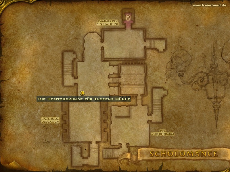 Die Besitzurkunde für Tarrens Mühle (The Deed to Tarren Mill) Quest-Gegenstand WoW World of Warcraft 