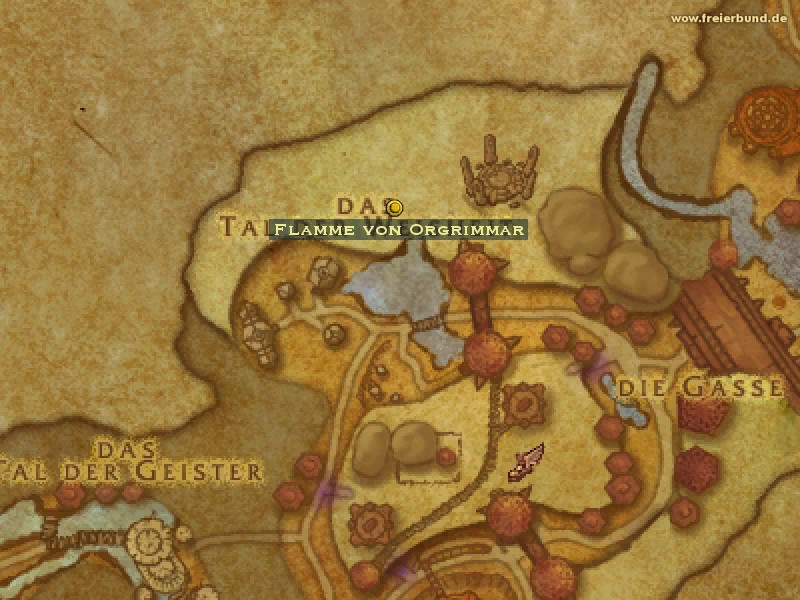 Flamme Von Orgrimmar Quest Gegenstand Map And Guide Freier Bund World Of Warcraft