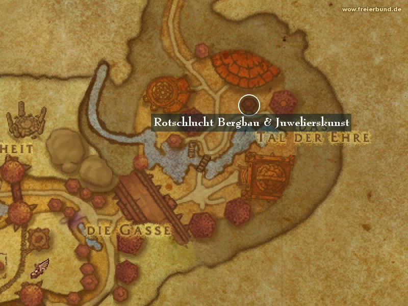 Rotschlucht Bergbau & Juwelierskunst (Red Canyon Mining & Jewelcrafting) Landmark WoW World of Warcraft 