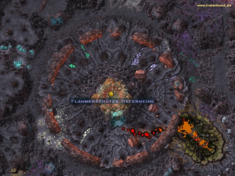 Flammenbehüter Tiefenheims (Deepholm Flame Guardian) Quest NSC WoW World of Warcraft 