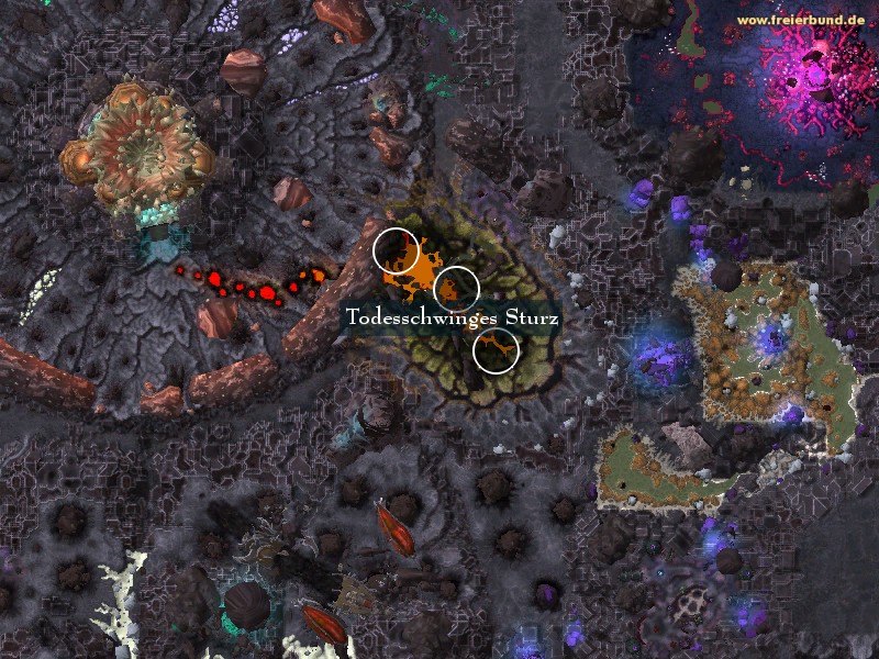 Todesschwinges Sturz (Deathwing's Fall) Landmark WoW World of Warcraft 
