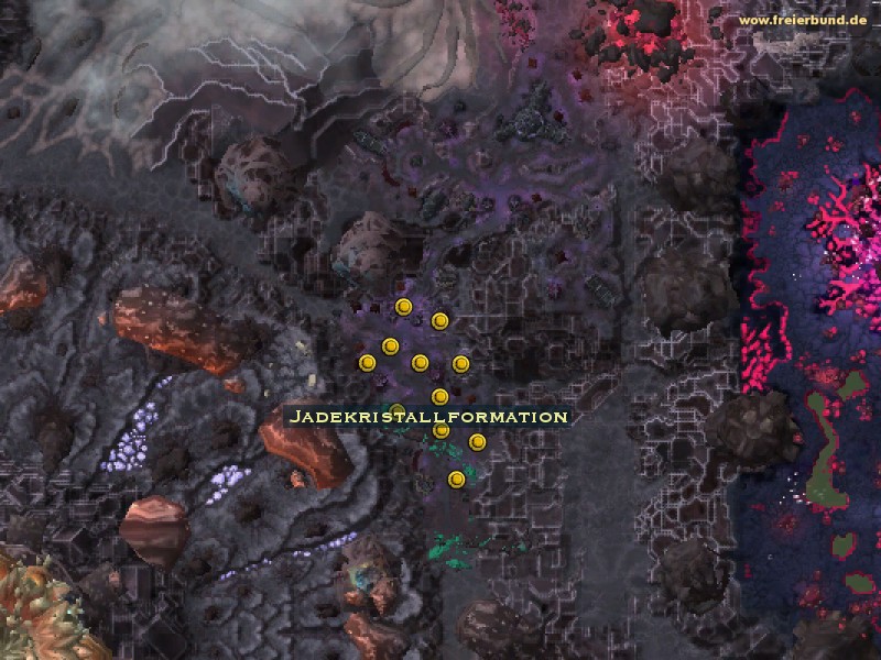 Jadekristallformation (Jade Crystal Cluster) Quest-Gegenstand WoW World of Warcraft 