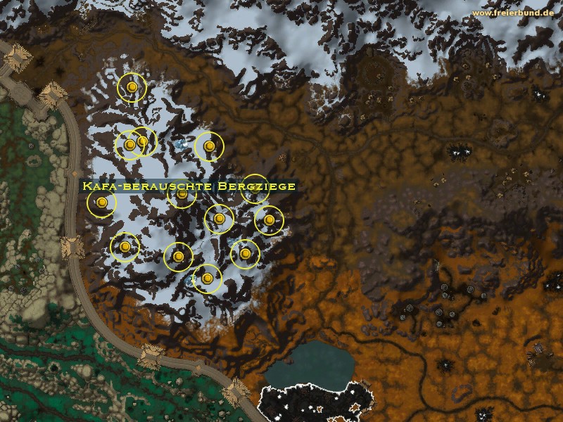 Kafa-berauschte Bergziege (Kafa-Crazed Mountain Goat) Monster WoW World of Warcraft 