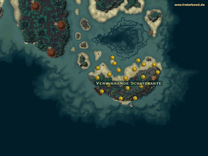 Verwirrende Schatzkarte (Confusing Treasure Map) Quest-Gegenstand WoW World of Warcraft 