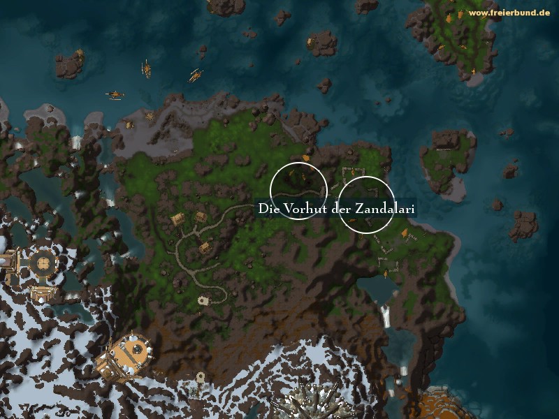 Die Vorhut der Zandalari (The Zandalari Vanguard) Landmark WoW World of Warcraft 