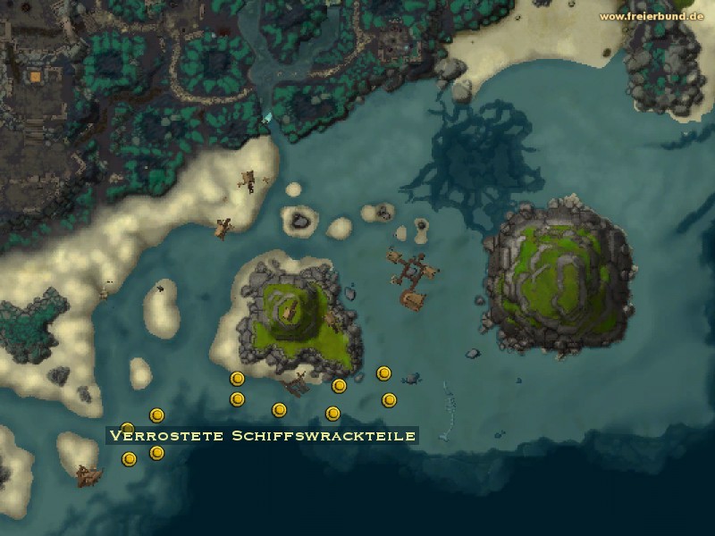 Verrostete Schiffswrackteile (Rusty Shipwreck Debris) Quest-Gegenstand WoW World of Warcraft 