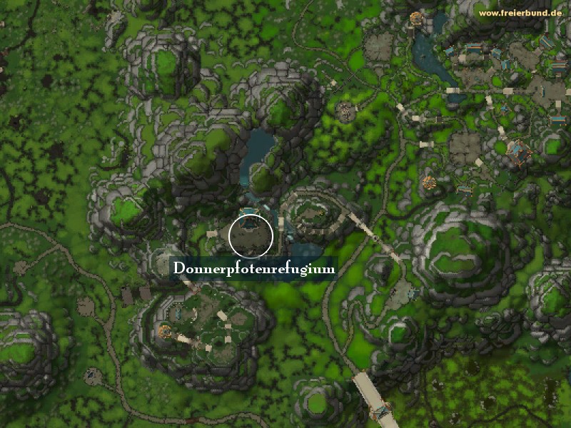 Donnerpfotenrefugium (Thunderpaw Refuge) Landmark WoW World of Warcraft 