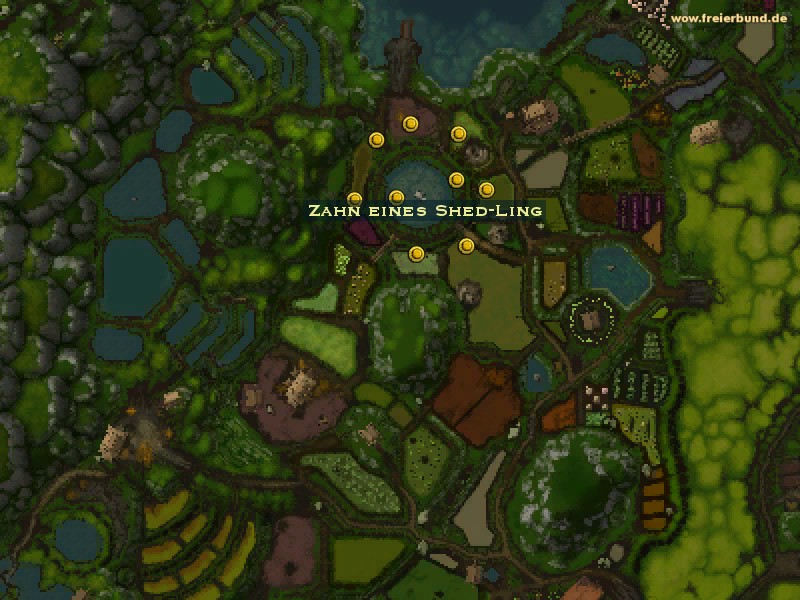 Zahn eines Shed-Ling (Virmen Tooth) Quest-Gegenstand WoW World of Warcraft 