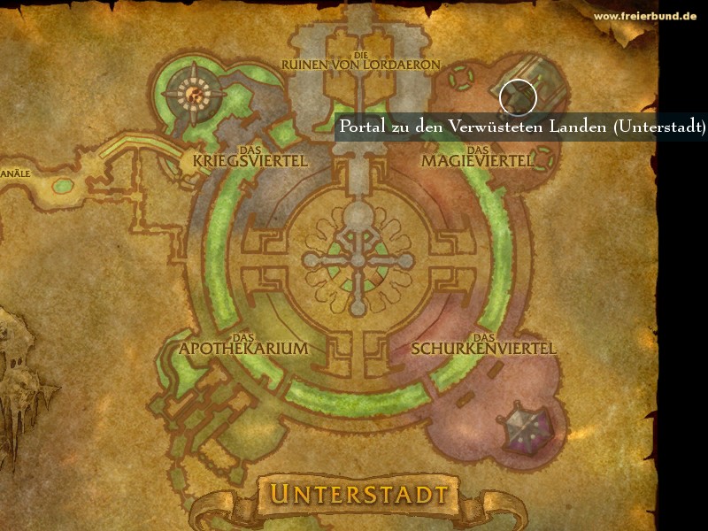 Portal zu den Verwüsteten Landen (Unterstadt) (Portal to Blasted Lands) Landmark WoW World of Warcraft 