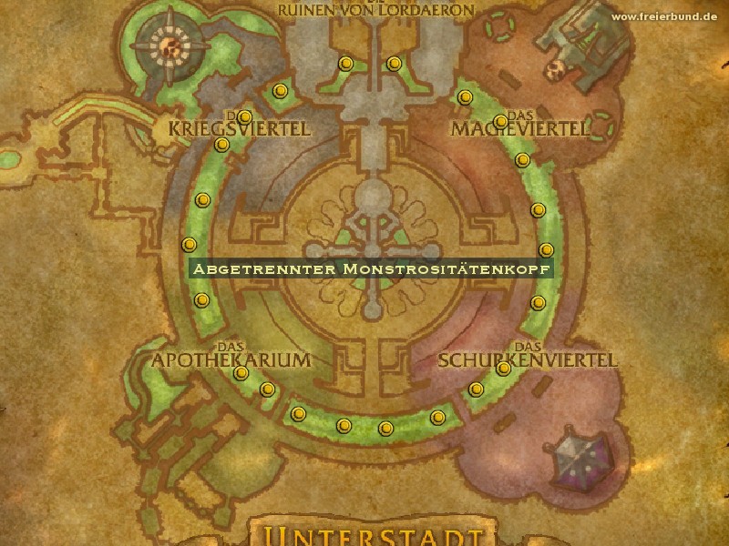 Abgetrennter Monstrositätenkopf (Severed Abomination Head) Quest-Gegenstand WoW World of Warcraft 