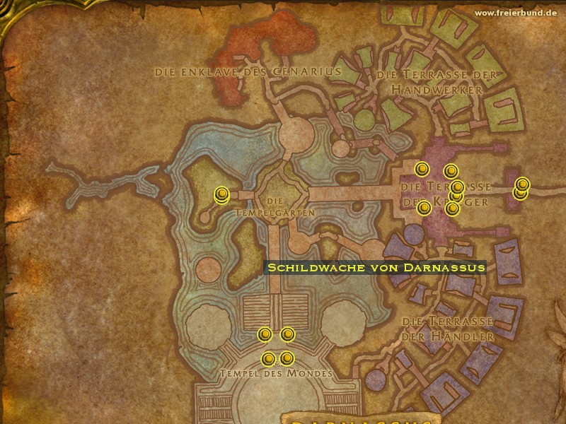 Schildwache von Darnassus - Monster - Map & Guide - Freier Bund - World