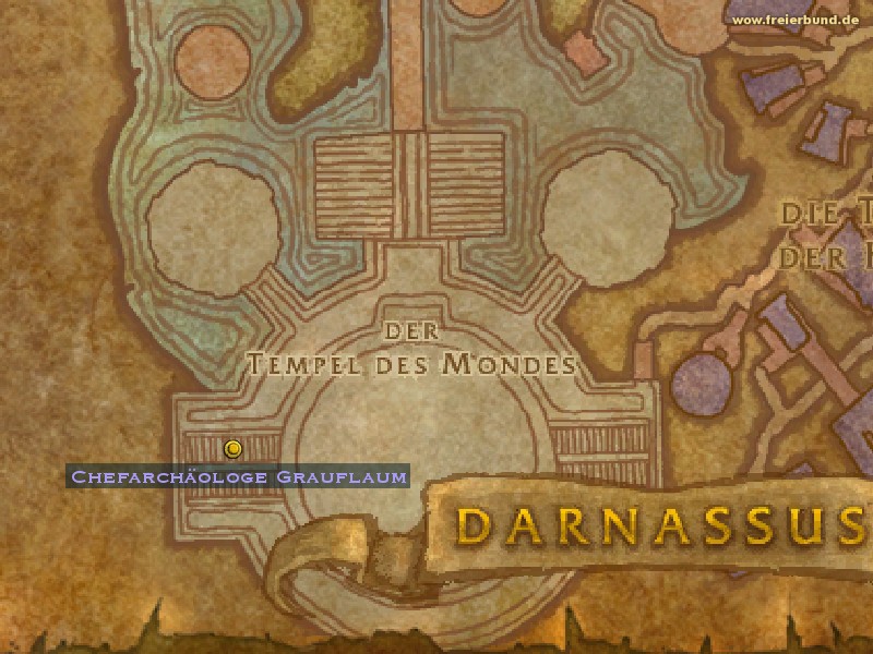 Chefarchäologe Grauflaum (Chief Archaeologist Greywhisker) Quest NSC WoW World of Warcraft 