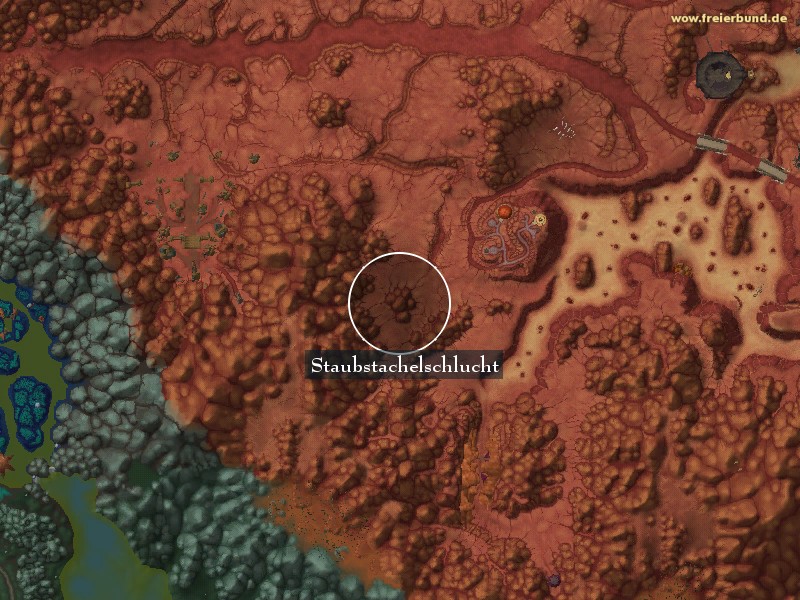 Staubstachelschlucht (Dustquill Ravine) Landmark WoW World of Warcraft 