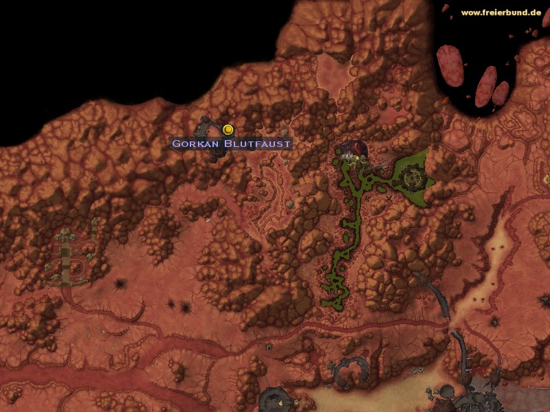 Gorkan Blutfaust (Gorkan Bloodfist) Quest NSC WoW World of Warcraft 