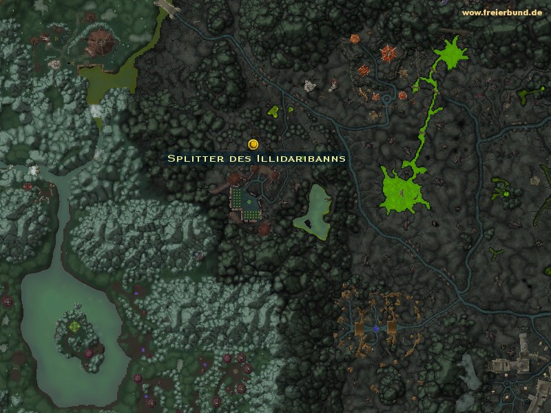 Splitter des Illidaribanns (Illidari-Bane Shard) Quest-Gegenstand WoW World of Warcraft 
