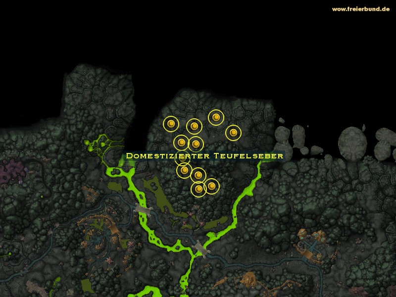 Domestizierter Teufelseber (Domesticated Felboar) Monster WoW World of Warcraft 